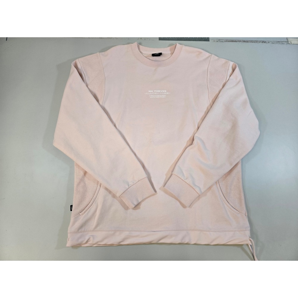 100 Thieves x Jujutsu Kaisen Megumi Fushiguro Pink Sweatshirt 2X Anime Manga